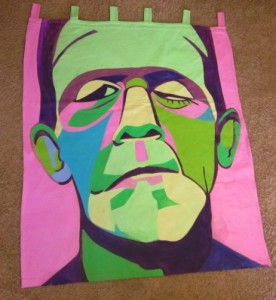 LA graffiti artists are probably the only ones who wouldn't judge me. Frankenstein's monster by Marcia Gawecki